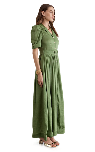 Aqua Blu Imperial Eloise Dress Khaki
