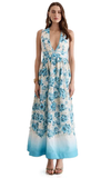 Aqua Blu Melody Maxi Dress Blue Multi