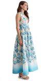 Aqua Blu Melody Maxi Dress Blue Multi