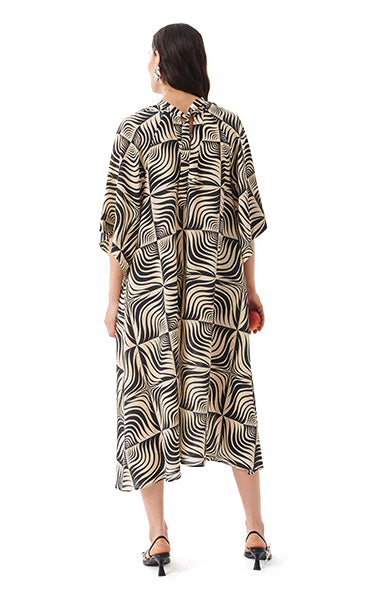 Beatrice B Egle Dress Blk & White
