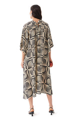 Beatrice B Egle Dress Blk & White