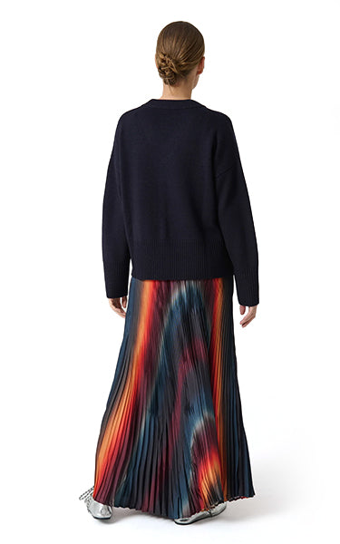 Beatrice B Plisse Multi Colour Skirt
