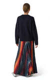 Beatrice B Plisse Multi Colour Skirt