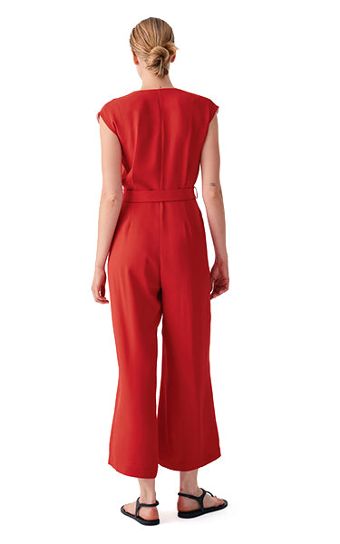 Beatrice B Red Jumpsuit