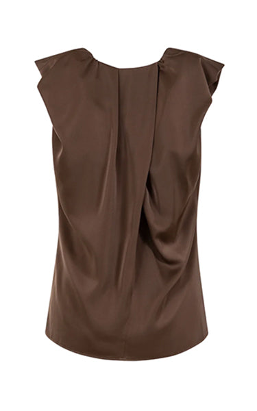 Coster Copenhagen Chocolate Drape Top