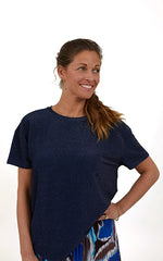 Coster Copenhagen Shimmer Tee Navy