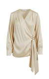 Coster Copenhagen Wrap Silky Blouse Cream