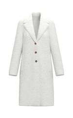 Emme Ghinea Boucle Coat Ivory