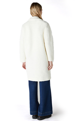 Emme Ghinea Boucle Coat Ivory