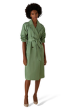 Emme Galles Trench in Soft Green