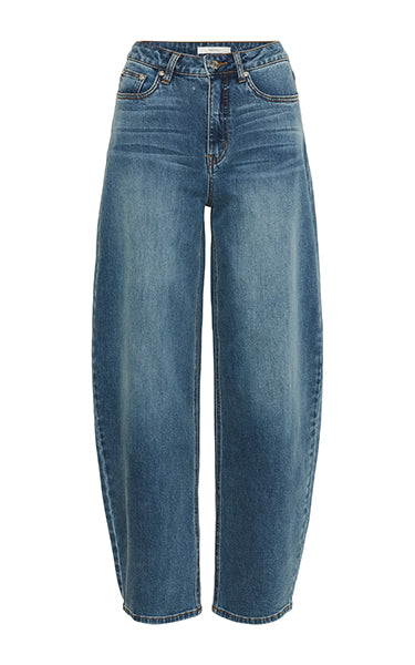 Gestuz Barrel Jeans in Vintage Denim