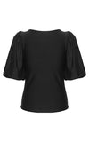 Gestuz Black Balloon Sleeve Top