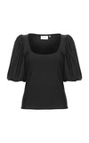 Gestuz Black Balloon Sleeve Top