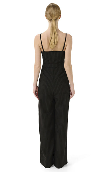Gestuz Black Pinstripe Jumpsuit