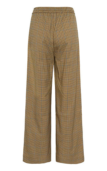 Gestuz Check Wide Pants Drawstring