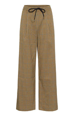 Gestuz Check Wide Pants Drawstring