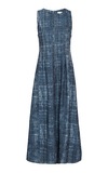 Gestuz Denim Look Dress – Structured Sleeveless Midi