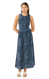 Gestuz Denim Look Dress – Structured Sleeveless Midi