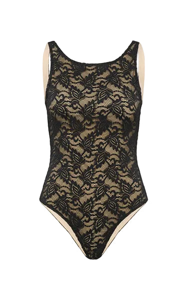 Gestuz Lace Bodysuit Black