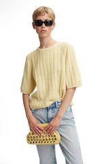 Gestuz Light Lemon Knit S/S