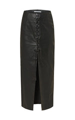 Gestuz Rodani Leather Skirt Black