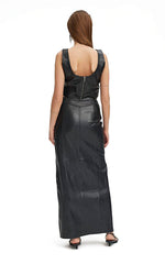 Gestuz Rodani Leather Skirt Black