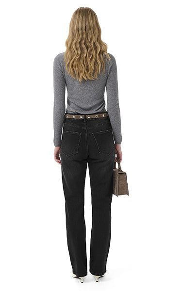 Gestuz Straight Denim in Washed Black