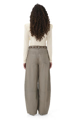 Gestuz Wide Drape Neck Top Cream