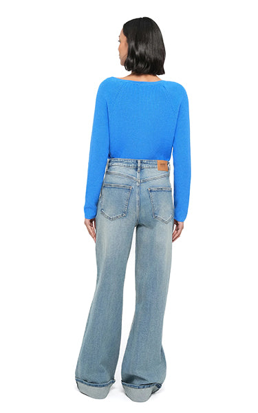 Gestuz Wide Jeans in Washed Blue