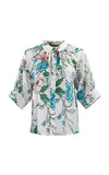 Hannes Roether Blue Print Blouse