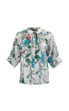 Hannes Roether Blue Print Blouse