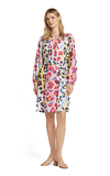 Herzen Bright Animal Print Silk Dress