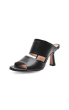 Ivy Lee Marilyn Sandals in Nappa Black
