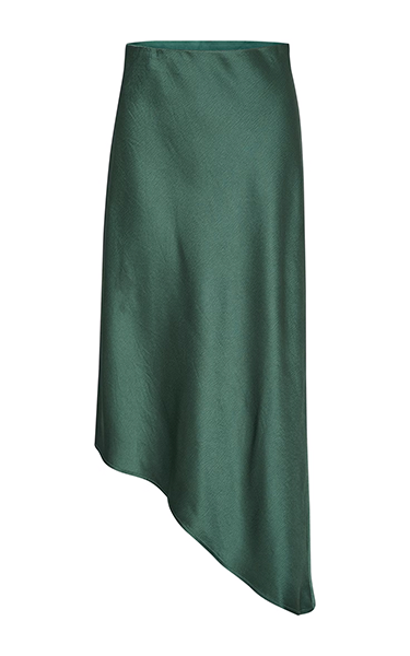 Kaffe Green Satin Skirt