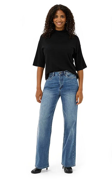 Kaffe Classic Fit Mid Blue Denim