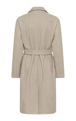 Kaffe Long Coat in Beige