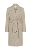Kaffe Long Coat in Beige
