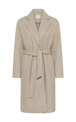 Kaffe Long Coat in Beige