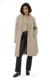 Kaffe Long Coat in Beige