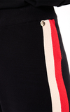 La Petite Etoile Black Pant with Stripes