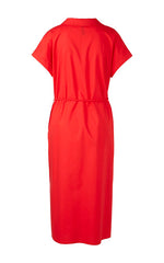 Marccain Classic Shirt Dress in Red