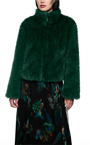 Marccain Faux Fur Jade Zip Jacket