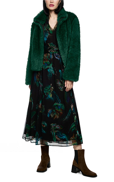 Marccain Faux Fur Jade Zip Jacket