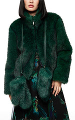 Marccain Faux Fur Mittens