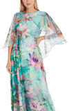 Flared Maxi Dress in Soft Print – Marccain Elegance