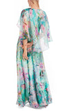 Flared Maxi Dress in Soft Print – Marccain Elegance