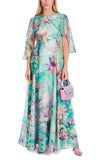 Flared Maxi Dress in Soft Print – Marccain Elegance