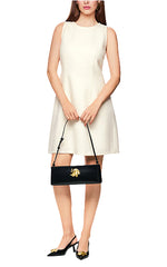 Marccain Off White Boucle Classic Dress