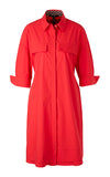 Marccain Red Cotton Dress
