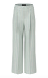 Wide-Leg Linen Pants – Marccain Stripe Viscose Linen
